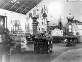 Företag visar sina alster på Industri- och hemslöjdsutställning, 1883