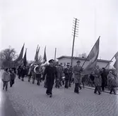 Första majtåg med blåsorkester på Öland.