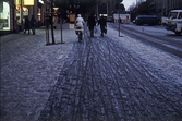 Cykelväg på Stortorget, 1984