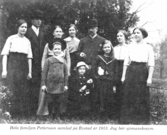 Familjen Pettersson i Kilsmo, 1913