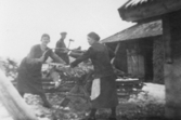 Arbete med vedsågning i Kilsmo, 1930-tal