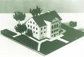 Modell av Corps de logi, Kägleholms herrgård, 1966.