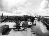 Örebro hamn från silohusets tak, 1936