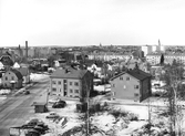 Vy mot väster från Hjortstorpsplan, 1960-tal