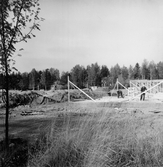 Byggnation på Smedstorpsvägen, 1959