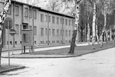 Hus vid Slussgatan mot norr, 1971