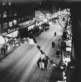 Julskyltning på Storgatan, före 1967