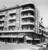 Företaget Kapp-Ahl på våghustorget, före 1967