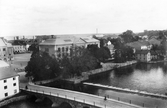 Vy över Kanslibron och Karolinska skolan,1930-tal