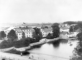 Vy mot Karolinska skolan, före 1899