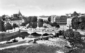 Vy från slottet mot väster, 1930-tal