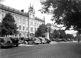 Parkering framför Rådhuset, 1930-tal