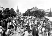 Torgmarknad på Stortorget, 1930-tal
