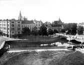 Vy från slottet mot sydväst, 1920-tal