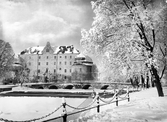 Örebro slott under vintersnö, 1920-tal