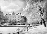 Örebro slott under vintersnö, 1920-tal