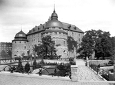 Kvarnparken framför Örebro slott, 1940-tal