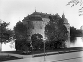 Örebro slott sett fran Centralparken, 1920-tal