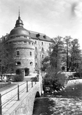 Örebro slott från kvarnbron, 1930-tal