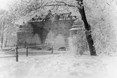 Örebro slott i snö och is, 1920-tal