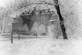 Örebro slott i snö och is, 1920-tal