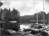 Segelbåtar vid Stora Holmen, 1920-tal