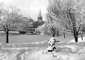 Centralparken täckt med snö, 1920-tal
