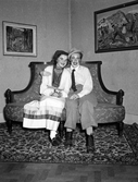 Par på möhippa på Kanalträdgården, 1953-09-15