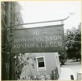 Västerås, Vasagatan 2.
Skylt med texten 