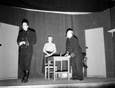 Skådespelare Teater Fyrljus på scen, oktober 1952