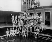 Posering på Kallbadhuset, 1920-tal