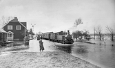 Översvämning vid Kvismare station, 1937