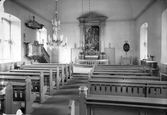 Interiör från Ekeby kyrka, 1940