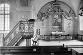 Interiör från Ervalla kyrka, 1930-tal