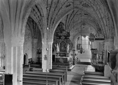 Interiör från Glanshammars kyrka, 1930-tal