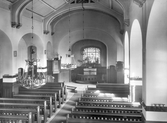Interiör från Hackvads kyrka, 1930-tal