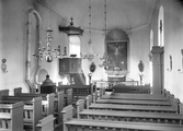 Interiör från Hovsta kyrka, 1930-tal