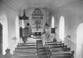 Interiör från Norrbyås kyrka, 1930-tal