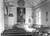 Interiör från Täby kyrka, 1930-tal