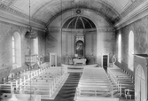 Interiör från Hammars kyrka, 1930-tal