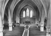 Interiör från Guldsmedshyttans kyrka, 1930-tal