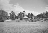 Vy mot Ramsbergs kyrka, 1944