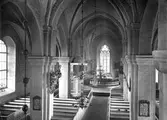 Interiör från Sköllersta kyrka, 1930-tal