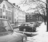 Parkering på Längbrotorg mot norr, 1960-tal