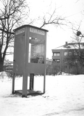 Telefonkiosk på Längbrotorg, 1960-tal