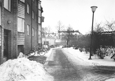 Skottad gångväg vid Längbrotorg 8, 1960-tal