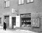 Fruktaffär på Rynningegatan 12, 1960-tal