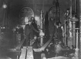 Arbetare vid gasverket, 1900-1910