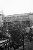 Arbetsbodar vid ombyggnation av elverket, ca 1953