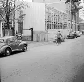 Avskärmning vid ombyggnation av elverket, ca 1953